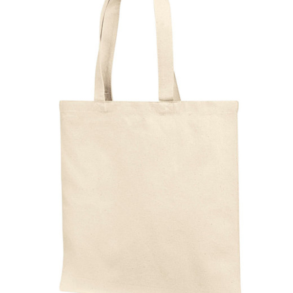 Cotton Canvas Tote Bag With Self Fabric Handles Thumbnail
