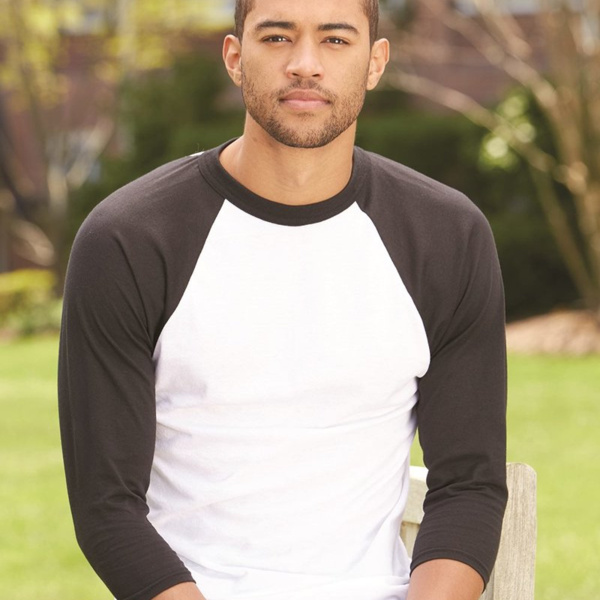 Unisex Three-Quarter Raglan Sleeve Baseball Jersey T-Shirt Thumbnail